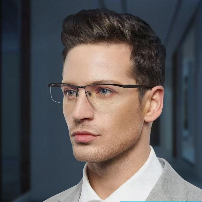 Half Frame Eyeglasses Anti-Blue Light Reading Glasses Men Women Presbyopia Optical Spectacle Computer Eyewear