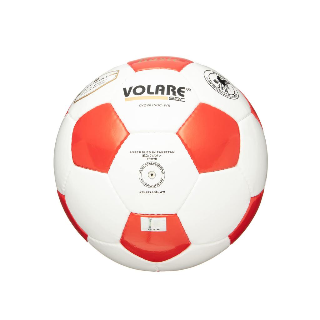 MIKASA Soccer Size Japan Football Association Certified School Recommended Internal Pressure Ball, 4, (Elementary Student), White/Red, SVC402SBC-WR,