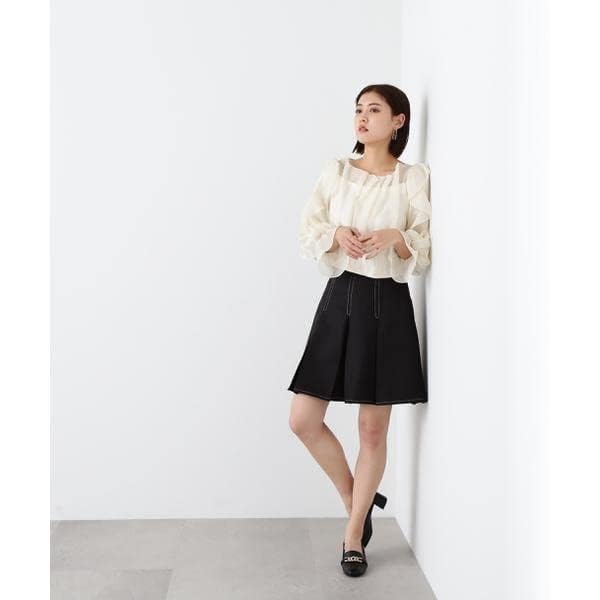 Jill by Jill Stuart Women's Tweed Casual Pants, High-Waisted Tucked Mini Skirt
