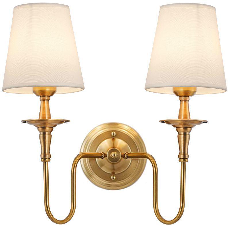 Antique Bronze Wall Light: European-Style Single Head for Bedroom, Living Room, Corridor.