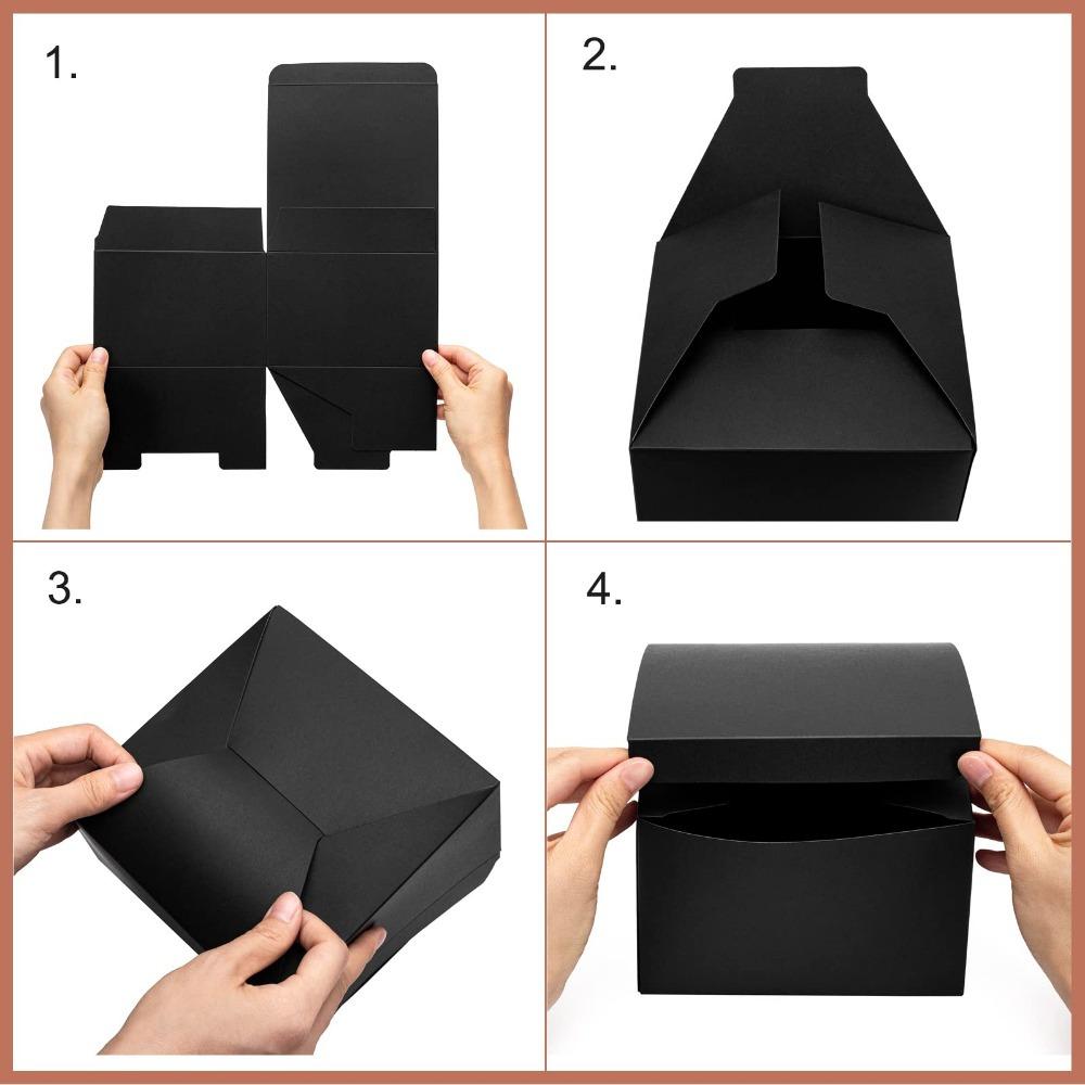 5pcs Gift Boxes with Lids Groomsmen Proposal Boxes Cardboard Gift Box Kraft Paper Gift Packaging Box for Wedding Stuff Party Crafting Birthdays Party