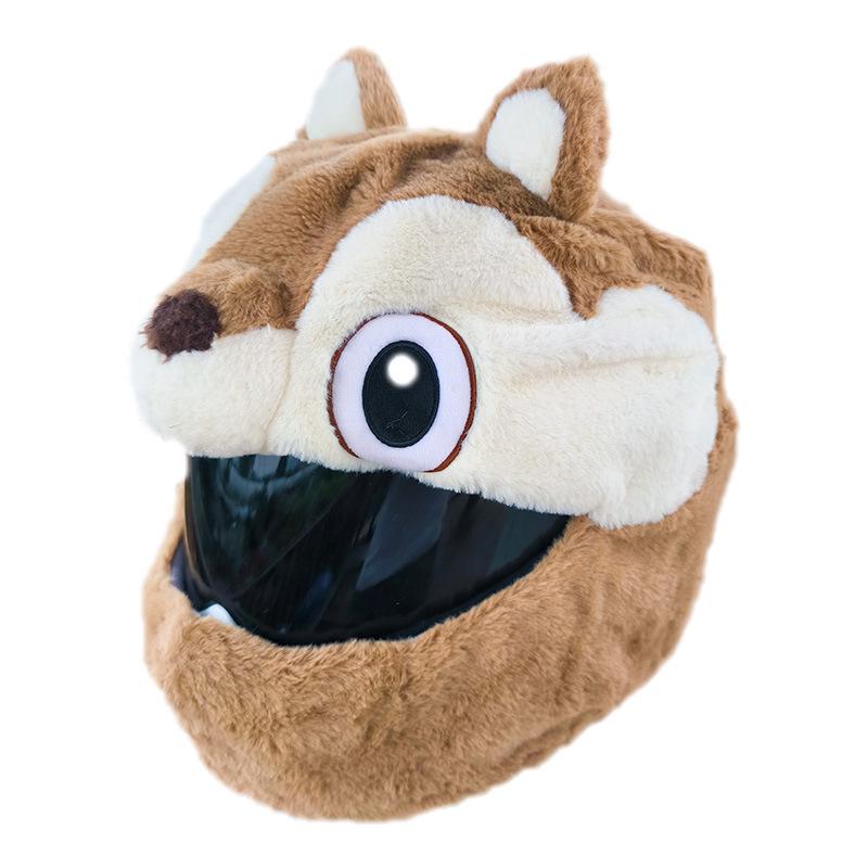 Custom Plush Helmet Cover - Soft, Durable, Wear-Resistant, Cute Cartoon Design