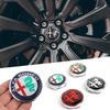 For 56mm Car Wheel Center Hub Cap Stickers For 4C 159 Spider Giulietta Giulia GT Tonale Mito Car Styling Accessories
