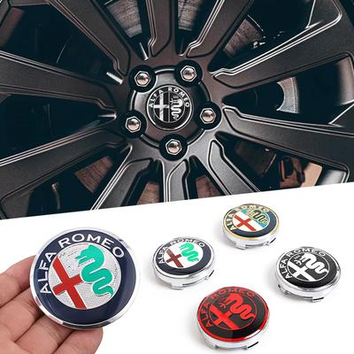 Für 56mm Auto Radnabenkappen Aufkleber Für 4C 159 Spider Giulietta Giulia GT Tonale Mito Auto Styling Zubehör