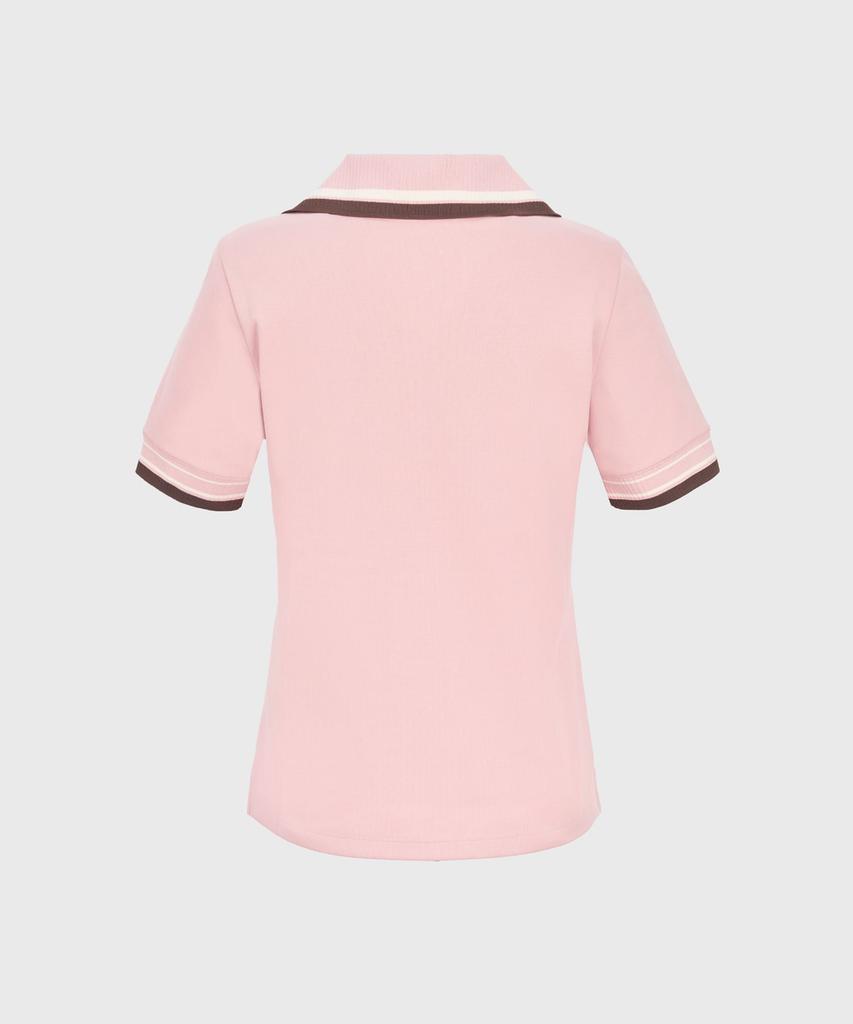 DUVETICA Lungara (Pink) (Women'S Short-Sleeve Polo Shirt)
