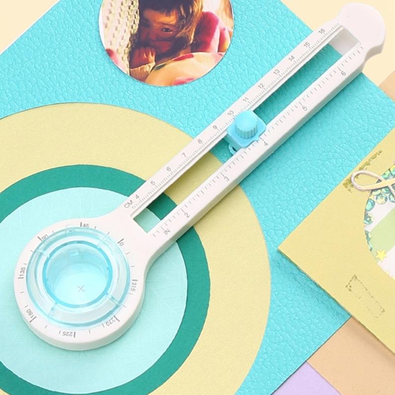 Circular Paper Cutter Paper Round Trimmer Multifunctional Scrapbooking Tool for Paper Coupons Label Photo Cardstock