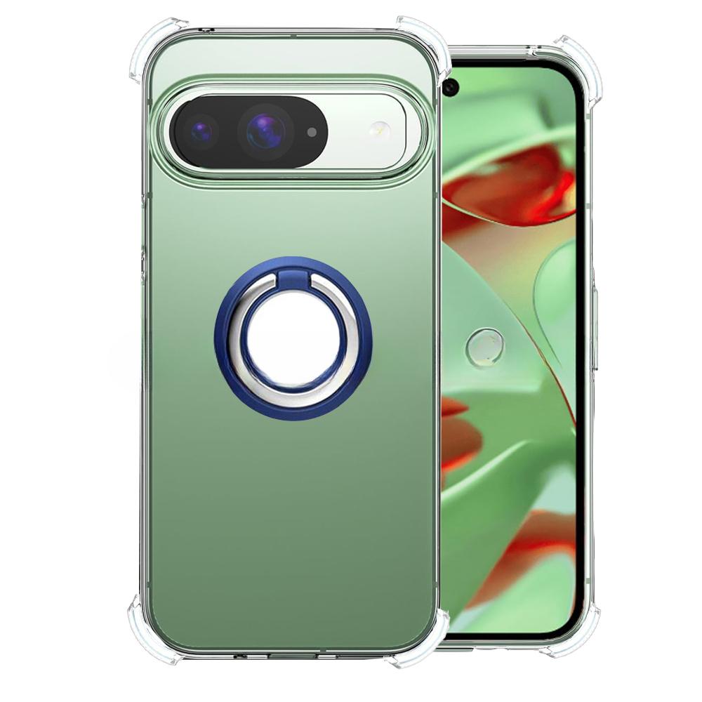 Do Pixel 9 Pro XL 9pro Magnetyczny uchwyt pierścieniowy do Google Pixel9 8pro 7pro 8A 7A 6A Wstrząsoodporny przezroczysty silikonowy miękki pokrowiec na poduszki powietrzne