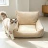 Cat Sofa Thickened High-Elastic Filling Removable Washable Cover Sofa-Style Design for Cats and Dogs All-Season Breathable Pet Bed
