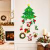 3D Christmas Tree Door Hanger Festive Front Door Decoration for Holiday