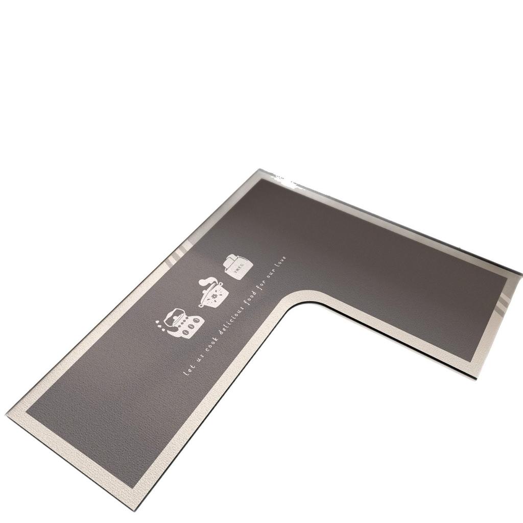 L-shaped Diatom Mud Easy To Clean Foot Pad High-quality Dirt-resistant Anti-slip Pad Household Water-absorbent Oil-absorbent Floor Mat