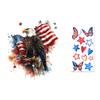Yousheng Patriotic Window Cling American Flag Star Eagle Window Decals PVC Static Stickers for Independence Day Memorial Day 4th of July Home Office
