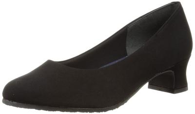 Meidai Add Noir Comfortable Fabric Formal Size 4E Pumps, Smart, Women's, 01064-01-05, Black, 23.5cm,