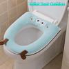 Warm Toilet Seat Cushion Cartoon Washable Toilet Cushion Easy Install Toilet Pad  Home Toilet