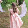 Children's Trailing Models Dresses Girls Jacquard Tutu Princess Dresses Middle and Large Children Hosting Performance Clothes