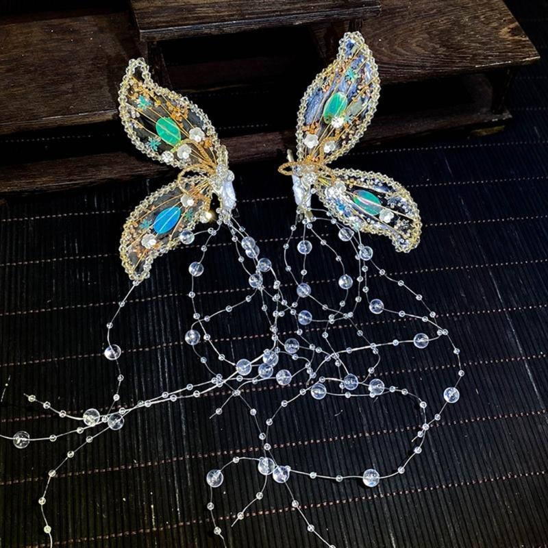 Crystal Hair Barrettes Fashion Hairpins Elegant Decorative Hairclip for Women Girls Simple Side Hair Clip Wedding Party