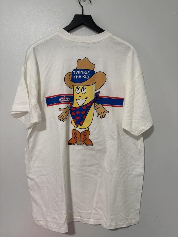 

Vintage Hostess Twinkies Shirt Mens XL Twinkie the Kid Graphic 90s 1996 Tee Unisex T-Shirt XXXL