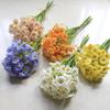 Artificial Flower Bouquet with Flexible Stems Lifelike Silk Faux Blooms for Forest-Themed Home Decor Maintenance-Free Wedding Centerpieces