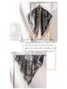 Elegant Silk Wool Double-Sided Hand-Rolled Scarf: 110cm Versatile Square Shawl