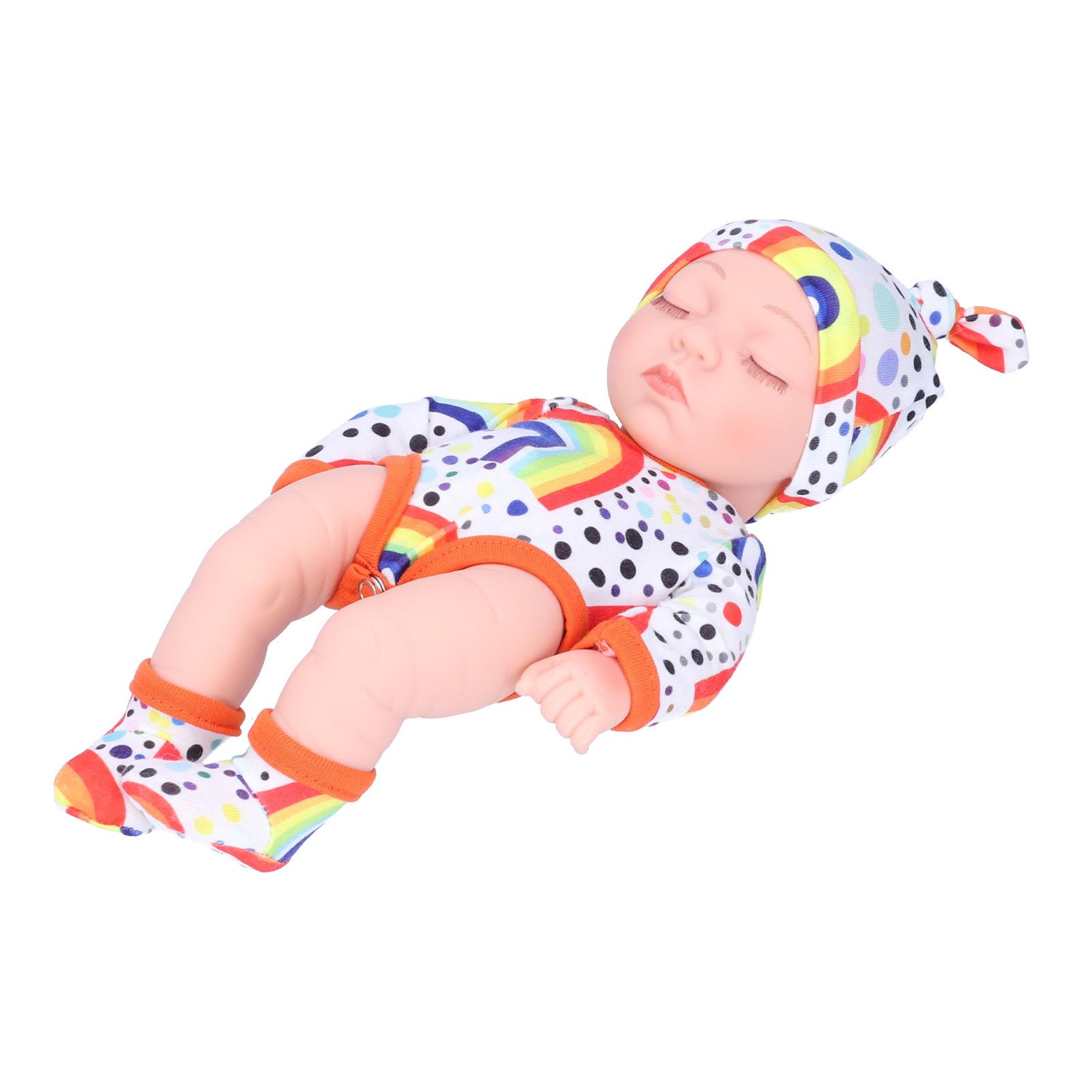 

Simulated Cute Doll Baby Doll Kid Birthday Gift with Colorful Clothes 25cm