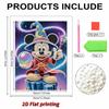 Disney Pearl Painting Wizard Mickey Creative Art 5D Pearl Embroidery Cross Stitch Kit Handmade DIY Home and Room Decor Gift
