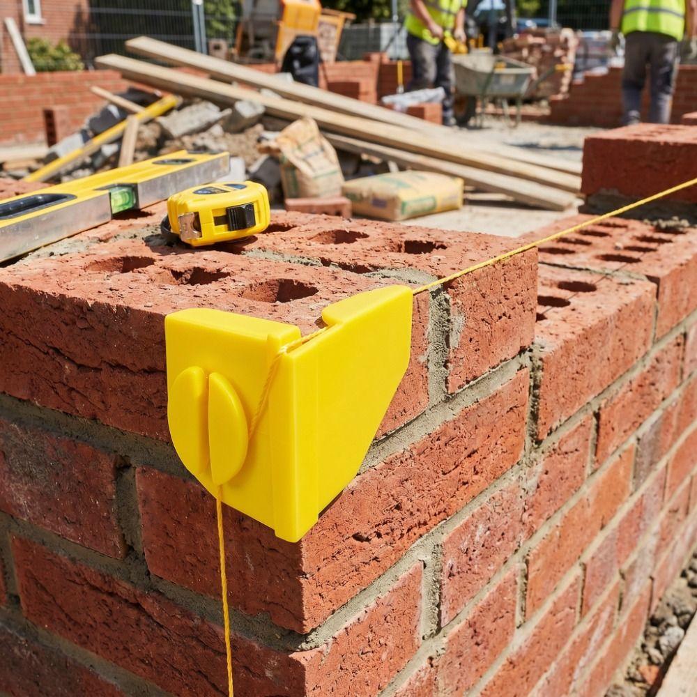 Yellow Brick Line Anchor Reusable Masonry Tool Line Angle Bracket Construction