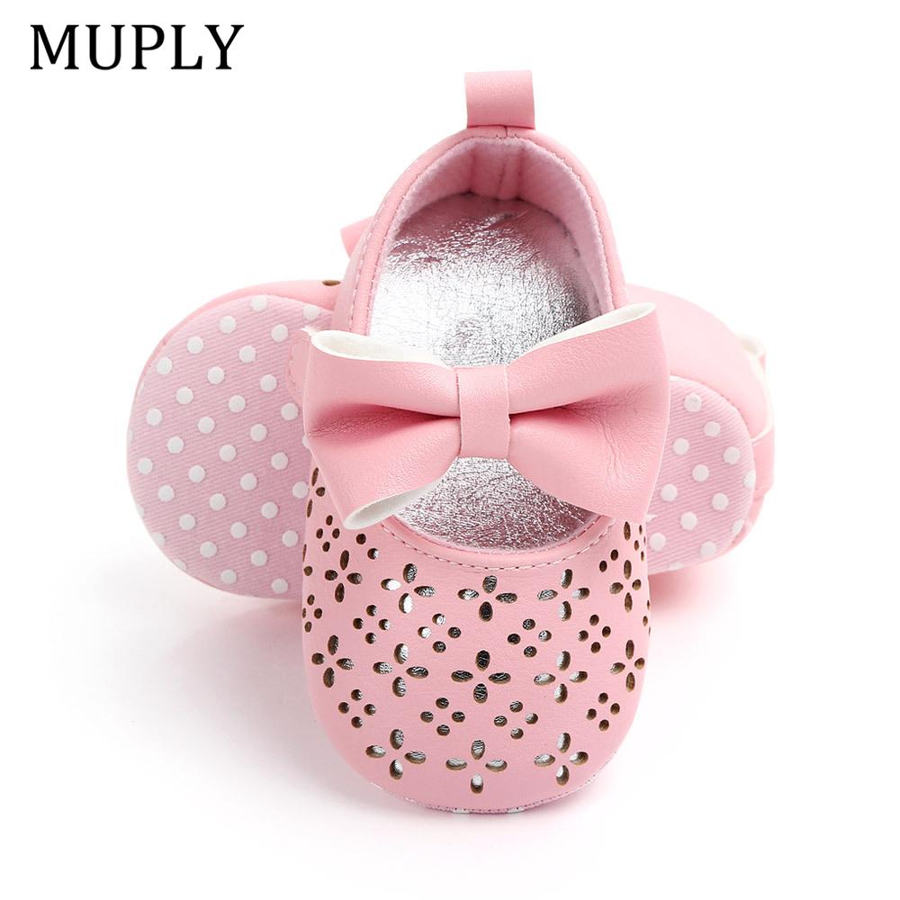 Mode Babyschuhe für Neugeborene Baby Mädchen erste Wanderer Säugling großen Bogen Prinzessin Hochzeit Party Schuhe Sommer weiche Sohlen Schuhe