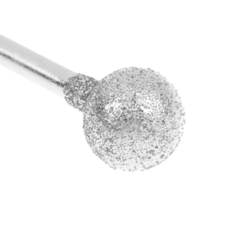 0,5 mm-8 mm Diamant Rund Entgraten Schleifen Bohrer Schleifkopf 2,35 mm Schaft Schnitzen Präzisionsschnitzwerkzeug Elektro-Schleifer Teile