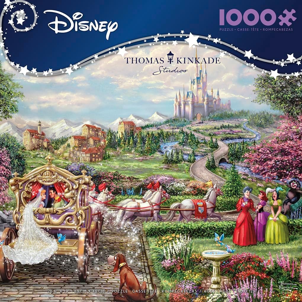Ceaco - Thomas Kinkade - Disney - Cinderella - Happily Ever After - 1000 Piece Jigsaw Puzzle