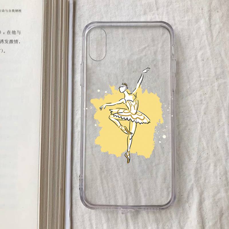 Ballerina Tanz Ballett Mädchen Handyhülle für iPhone 11 12 13 mini pro XS MAX 8 7 6 6S Plus X 5S SE 2020 XR Hülle