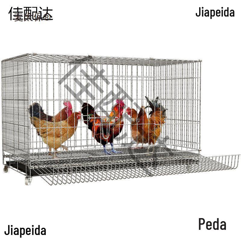 Extra Large Outdoor Automatic Cleaning Chicken & Duck Coop with Folding Rabbit Enclosure