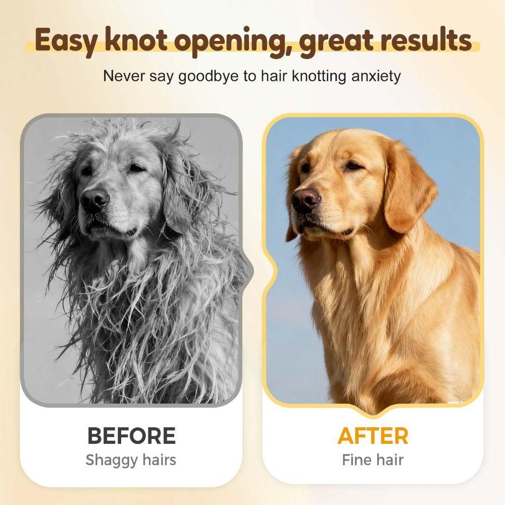 Push-button Type Cat Dog Dematting Comb Stainless Steel Pet Hair Remover Brush  Pet Accessories