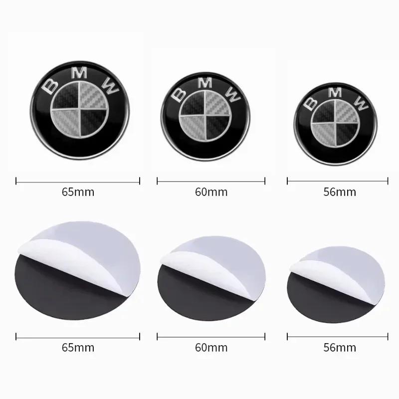 For BMW 5G31Stable Firm Paste 4p 56/65mm Anti Loose Wheel Hub Caps Stickers Car Badge Wheel Center Cover Rim Decal Durable Exterior For BMW