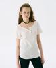 Jun Jun Space Henry Neck Half T_White