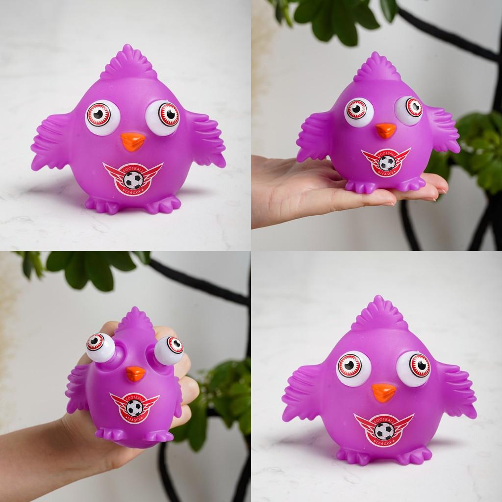 Animal Purple Bird Shaped Stress Toy Sensory Play Parent Children Gift Bonding