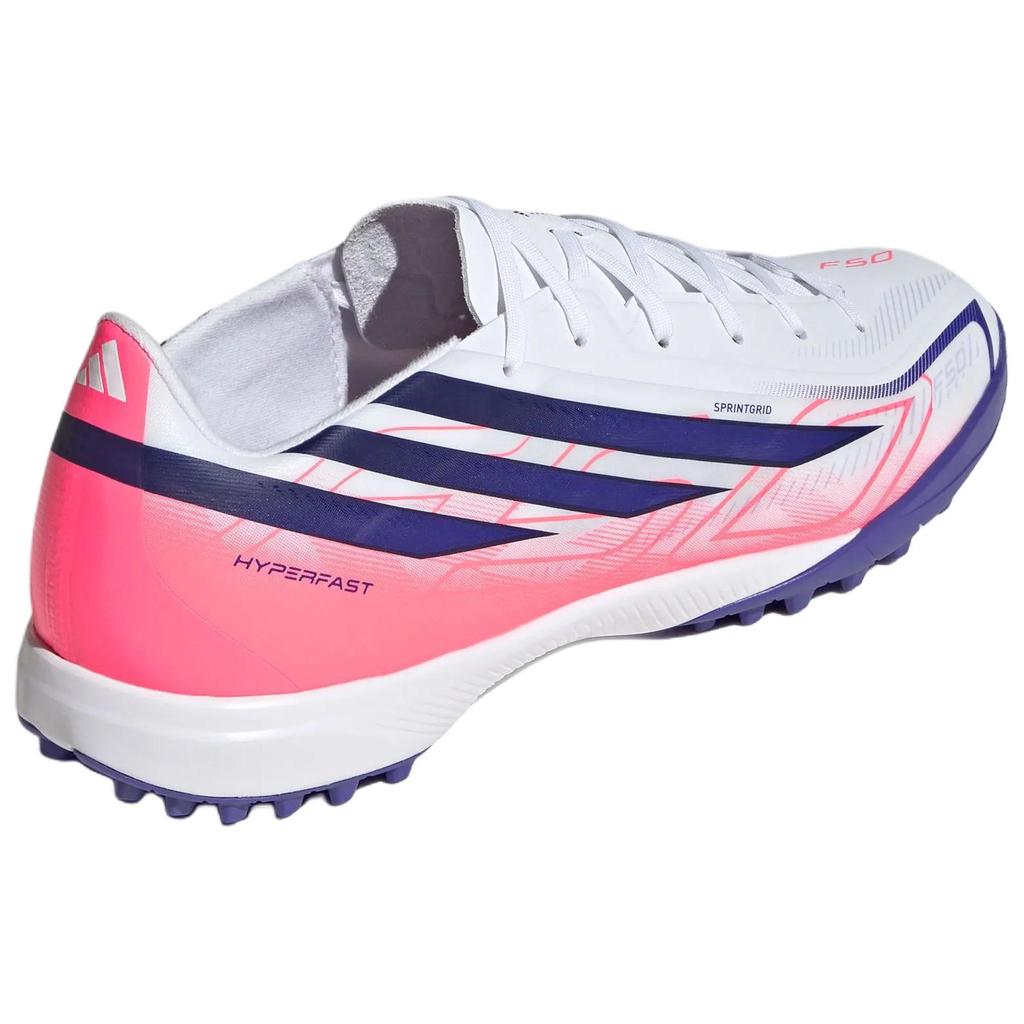 adidas F50 Hyperfast League TF Cloud White Solar Purple Unisex Cleats Solar-Purple Solar-Turbo KJ3434