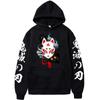 Demon Slayer Hoodie Kimetsu No Yaiba Nezuko Cosplay Sweatshirt Unisex Winter Warm Oversized Pullover