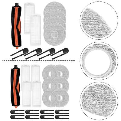 Main Side Brush Kit Mop Cloth Filter Set Filter Paper Element