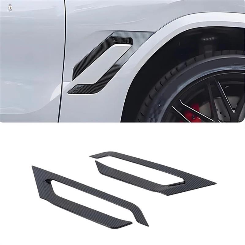 Car Side Fender Sticker Shark Gill Air Flow Wing Vent Trim For BMW X6 G06 -2024 Accessories