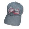 Washed Vintage Letter Baseball Cap Sunscreen Sun Hat, Personalized Wide Brim American Trendy Cool Men and Women Peaked Cap Wholesale