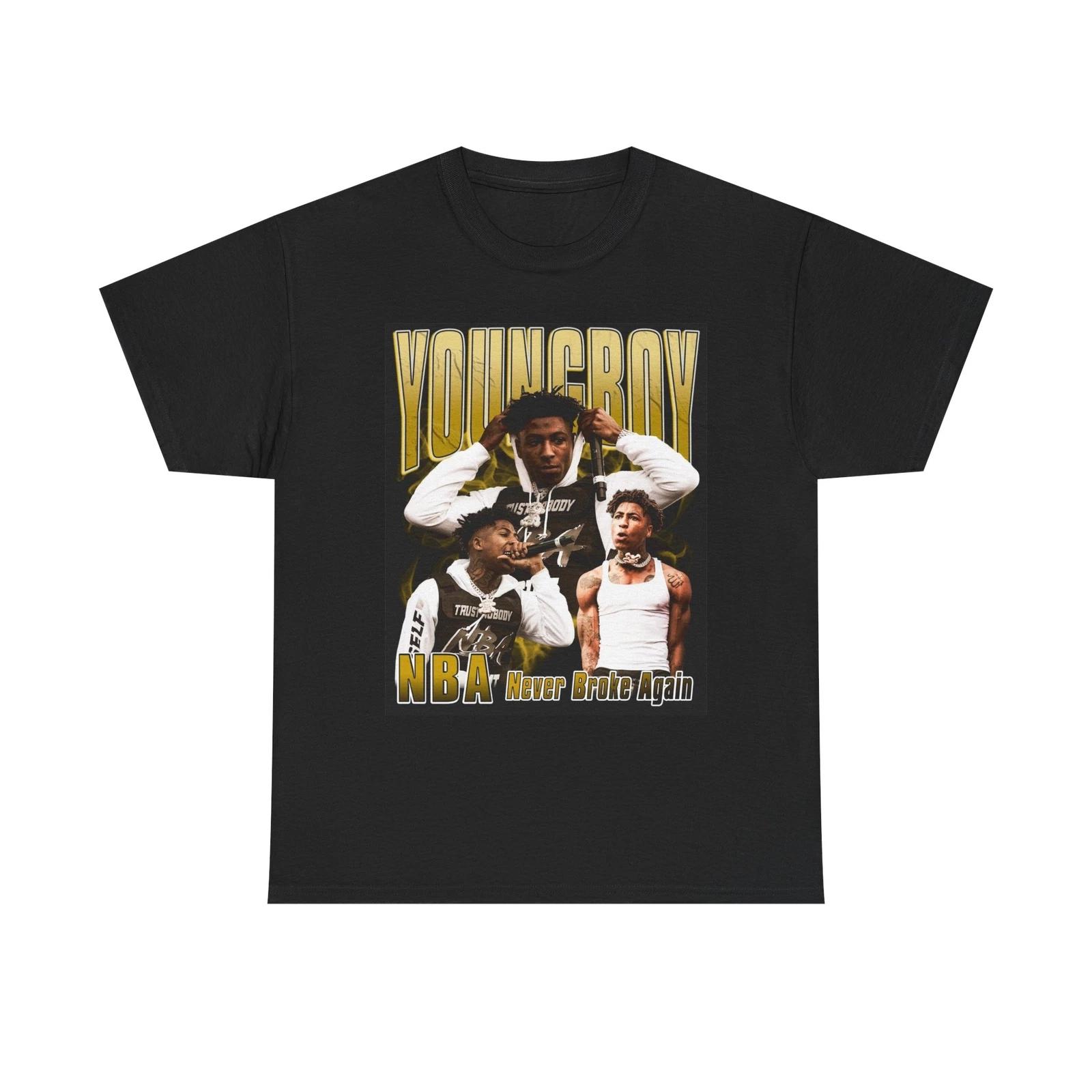 Men s and Women s T-shirts NBA Youngboy Graphic XXXL
