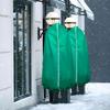 Large Plant Frost Protection Bags - Green PP Anti-Freeze Tree & Shrub Covers with Zipper and Drawstring for Outdoor Winter Weather Conditions