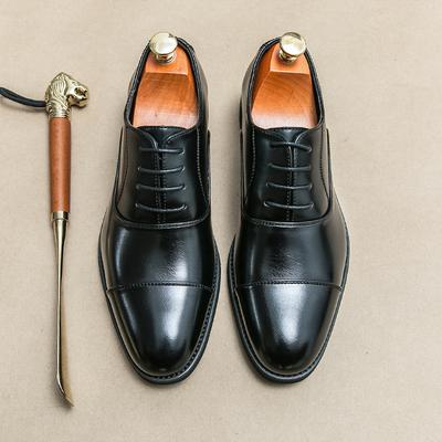 Luxusní Pánské Kožené Formální Boty Plesové Svatba Černé Klasické Oxford Špičaté Gentleman Kancelářské Boty