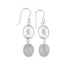 Rainbow Moonstone Gemstone 925 Sterling Silver Jewelry Hnadmade Earrings 2.00" EE-17-35
