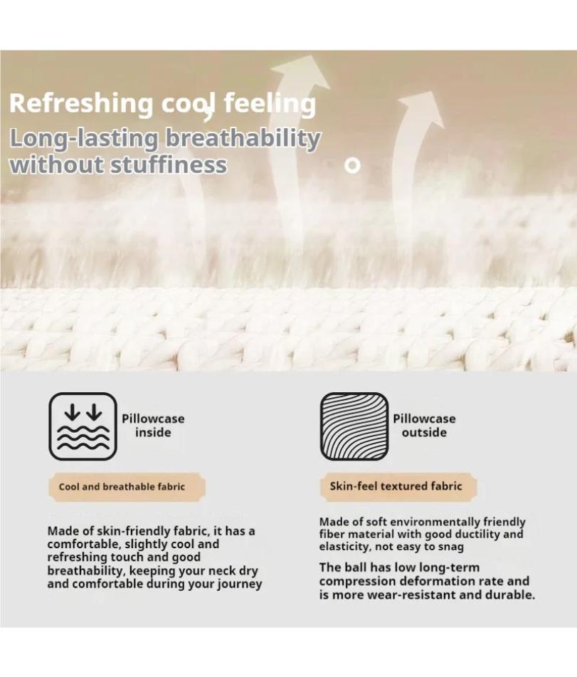 U-förmiges Memory-Foam Nackenkissen Reise Gesundheitspflege Weiches Reisekissen Nacken Zervikal Flugzeugkissen