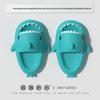 Thick-Soled Shark EVA Slippers for Kids and Parents - Non-Slip, Soft, Indoor Summer Sandals