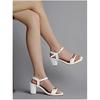 Shoetopia Girls 2211 White Heeled Sandal - 8 Uk (Girls-2211-White)
