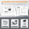 Bagana US Letter Thermal Printer Paper 8.5 x 11 Inch 4 Rolls Multipurpose Inkless Rolled Thermal Printing Paper Compatible with Letter Portable