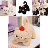 Apple Cat Plush Toy With Pp Cotton Filling For Kids And Gifts