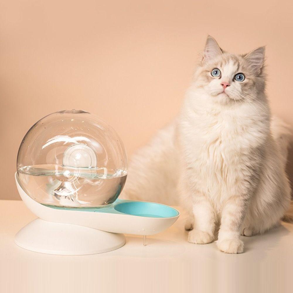 Snail Shape Pet Automatic Fountain 2.8L Large Capacity Transparent Visibility Cat Dog Water Feeder Refills Automatically