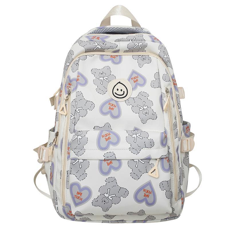 Schoolbag Schoolbag for Female Junior High School Students Large Capacity Middle School Students Graffiti Girl Backpack for College Students